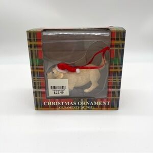 Sandicast Yellow Labrador Retriever Ornament Christmas Dog Figurine Holiday